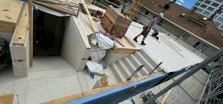 Aufrichten_Treppenhaus